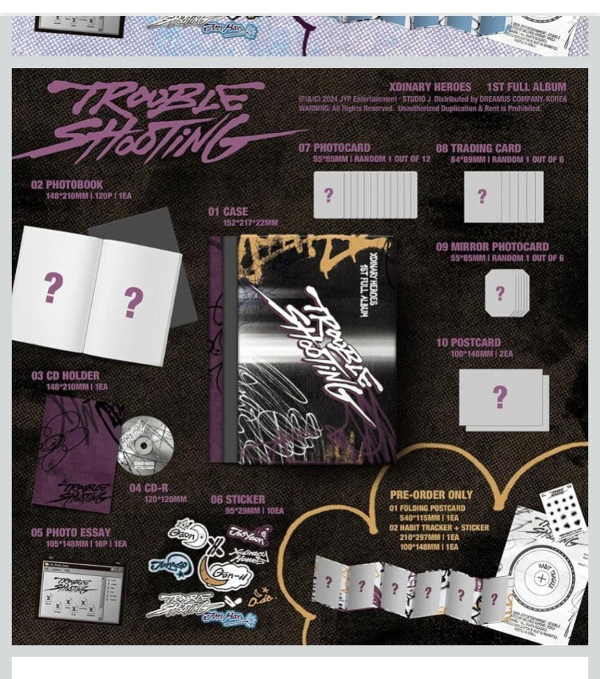 Xdinary Heroes Troubleshooting 1st Full Album CD Sealed K-Pop JYP