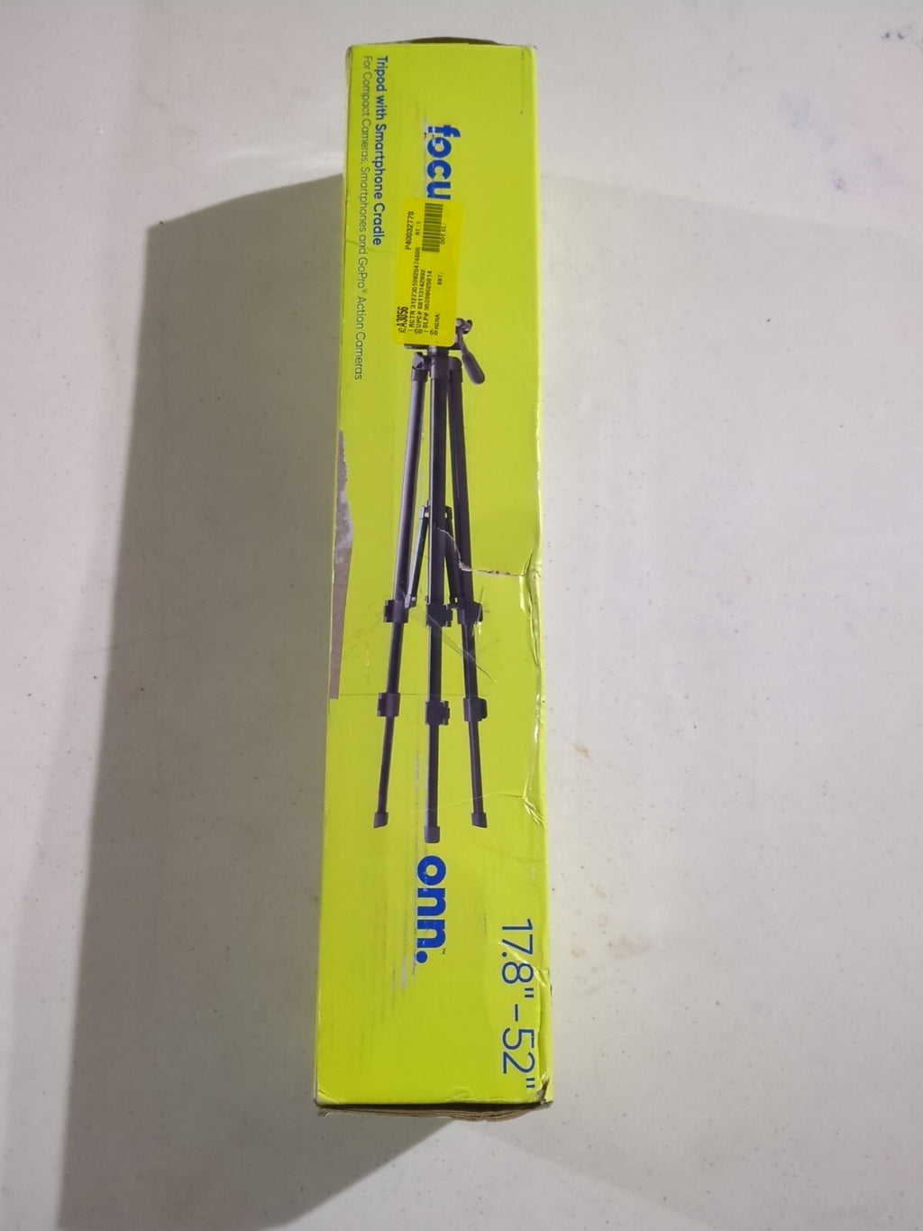 Onn Focus Tripod with Smartphone Cradle 17.8" - 52" GoPro Mount No