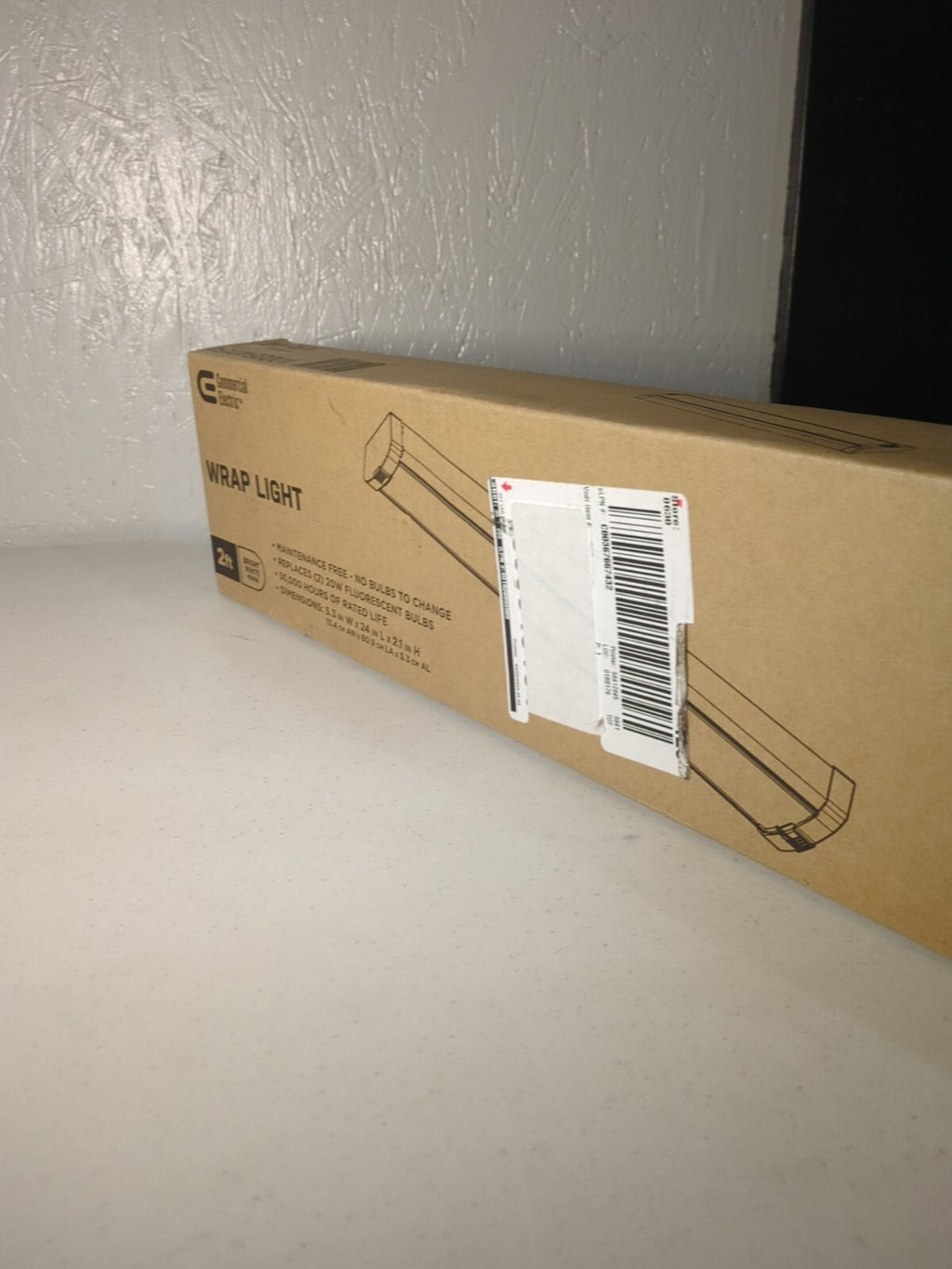 Commercial Electric 24 in. 2,000-Lumen White Integrated LED