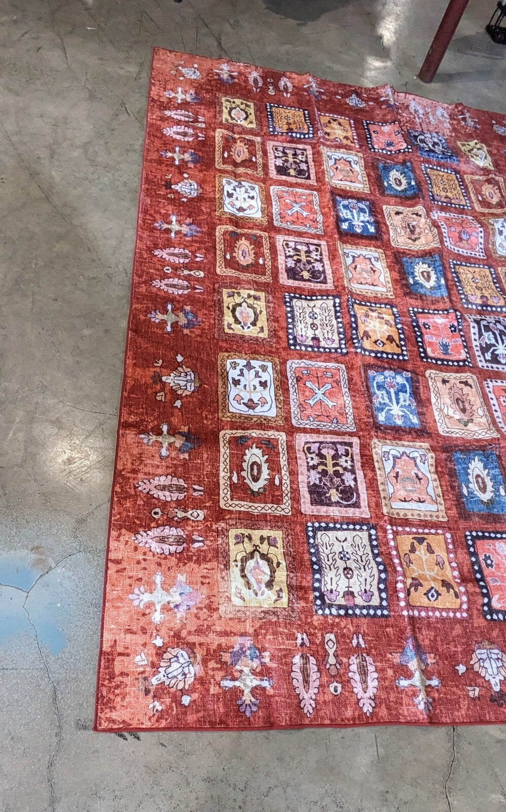 Area Rug 6x9 Brown Vintage Rug New Open Box