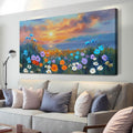 Coastal Sunset Landscape Canvas, 58×29 in