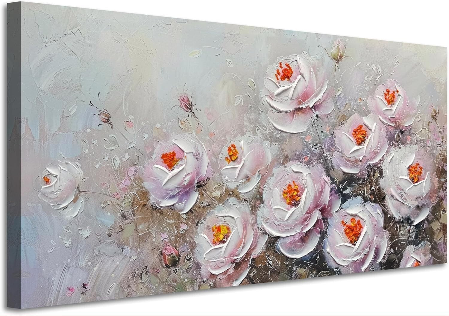 Peony Canvas Wall Art, 58×29 in