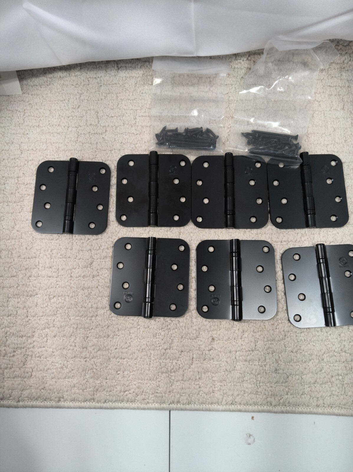 Lot Of 7 Penrod Ball Bearing Hinges 4" - 5/8" Radius
