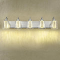 30W Dimmable Bathroom Lighting, 5 Light LED Bathroom Wall Lights with