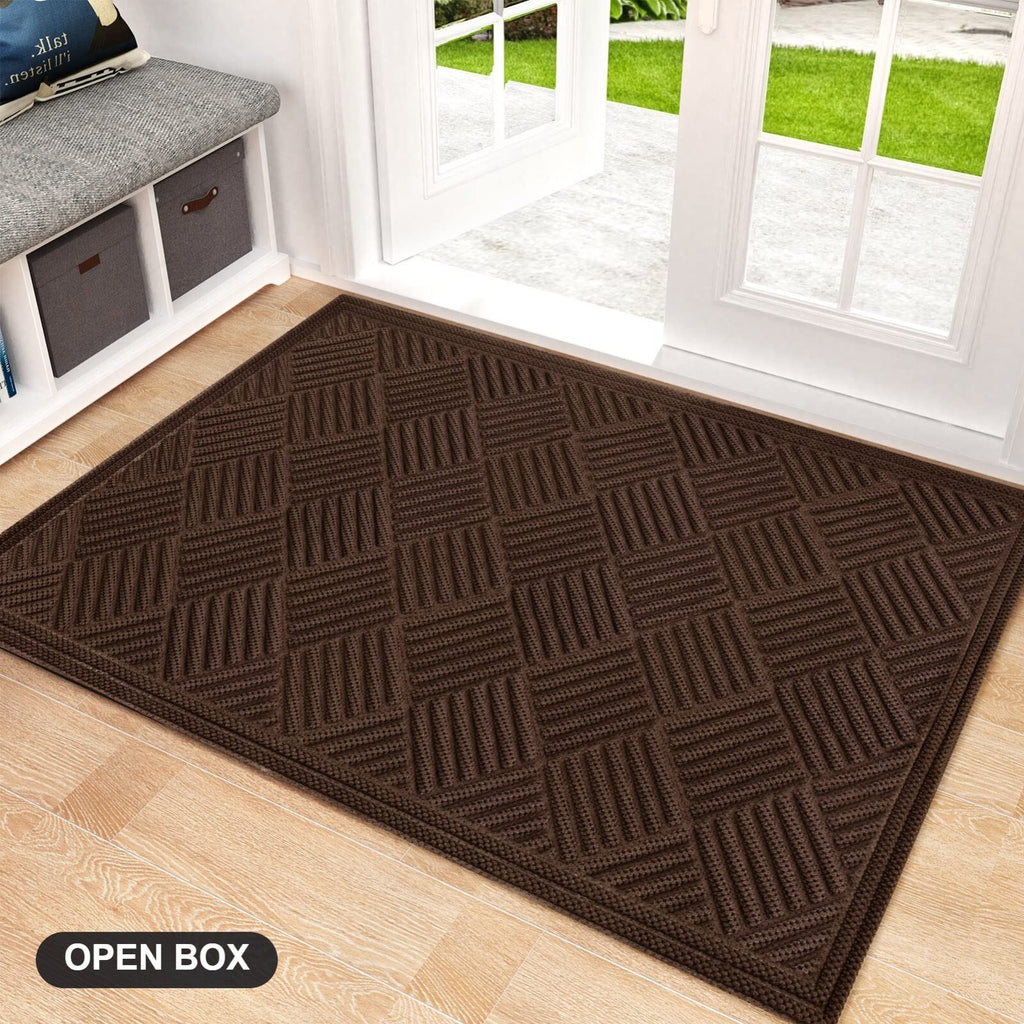 Mibao Front Door Mat Outdoor Indoor Non-Slip Waterproof Doormat