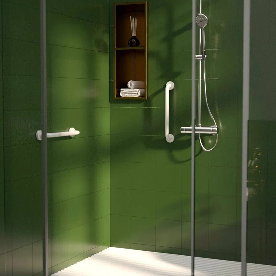 Shower Grab Bar 20 Inch anti Slip Oil Rubbed White, Bathroom Grab