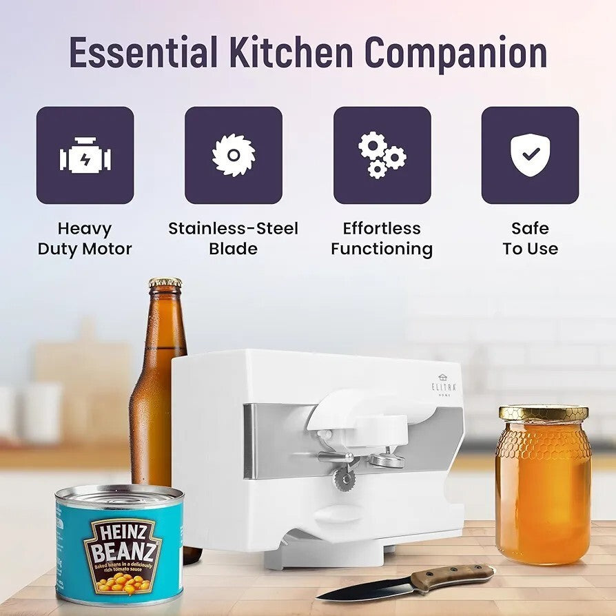 Can Opener - 4 in 1 Under the Cabinet Mounted Can Opener, Blade