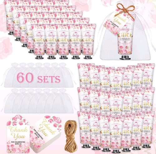 60 Sets Baby Shower Hand Cream Gifts, Baby Shower Party Favors for