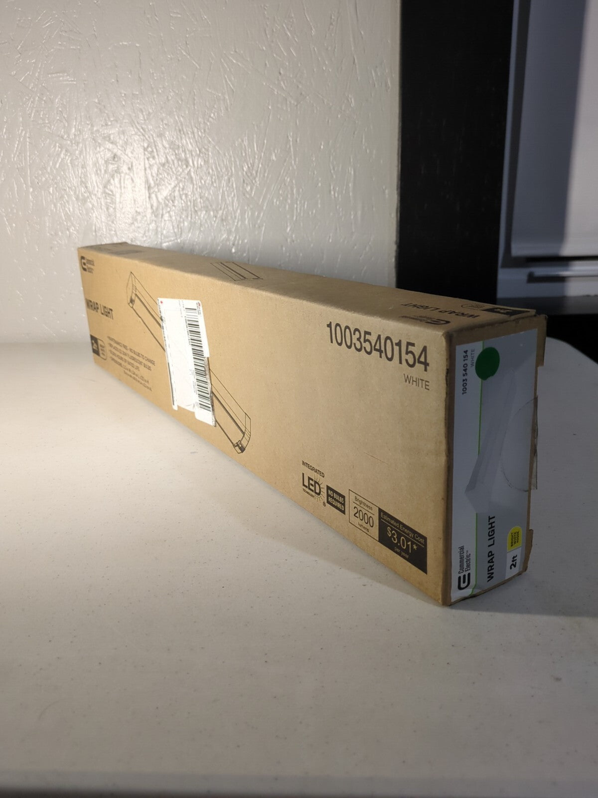 Commercial Electric 24 in. 2,000-Lumen White Integrated LED