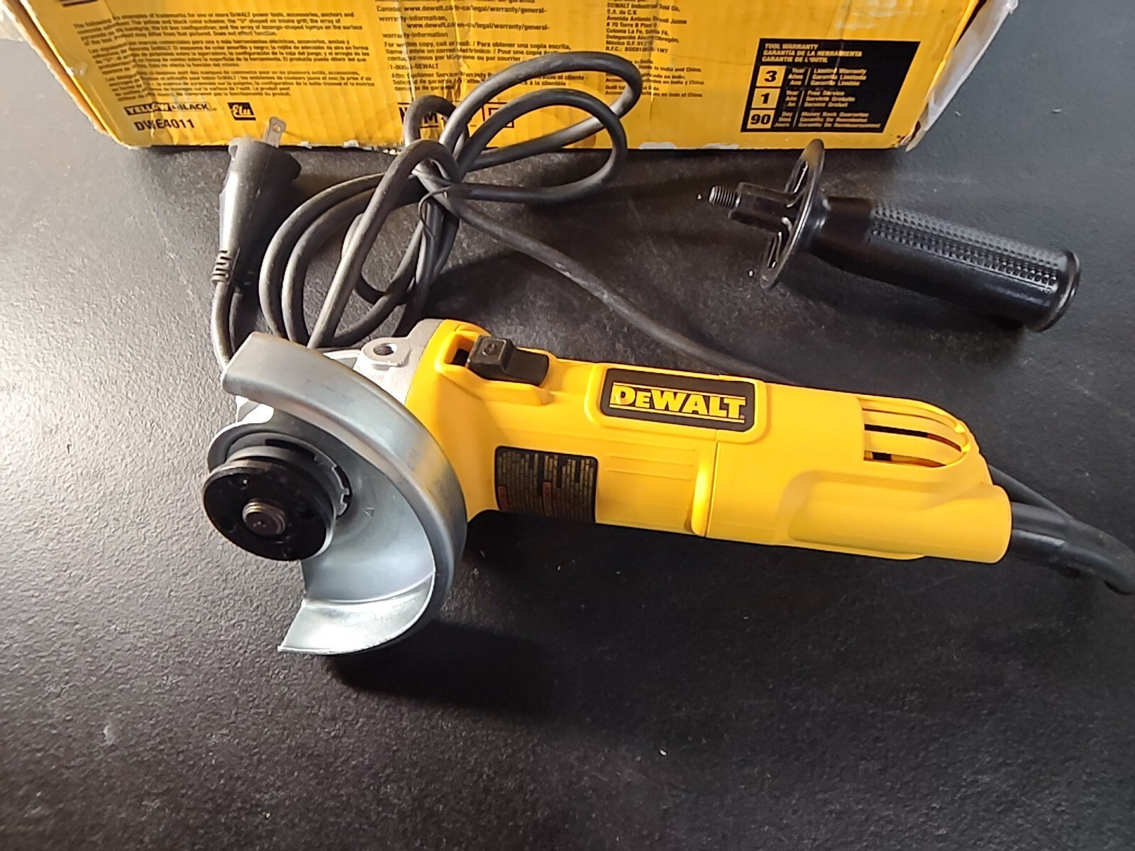 DEWALT DWE4011 4-1/2" Corded Small Angle Grinder