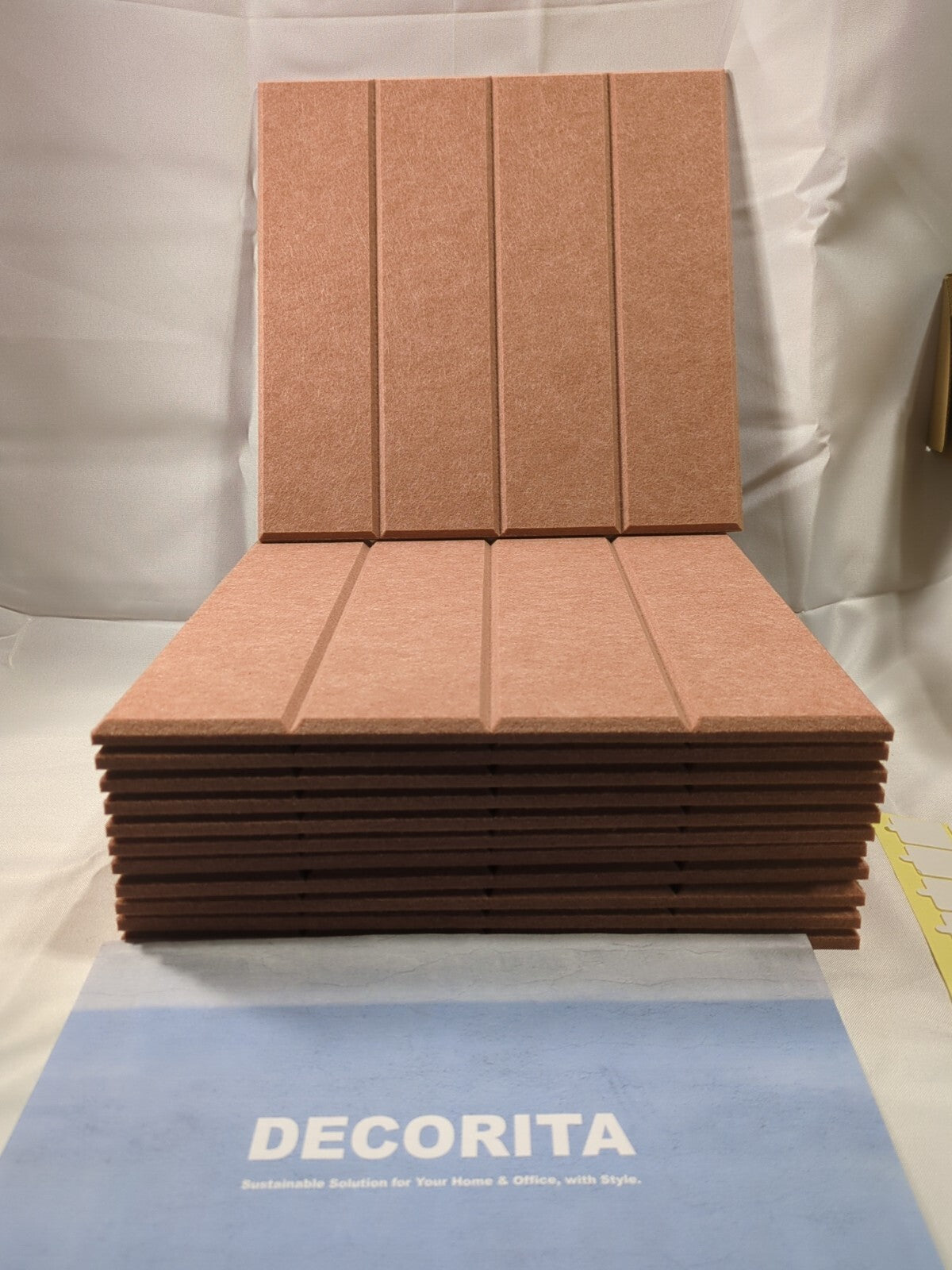 12 Pack Felt Quilting Design Wall Panels 11.8”x11.8” - Adhesive Quilt
