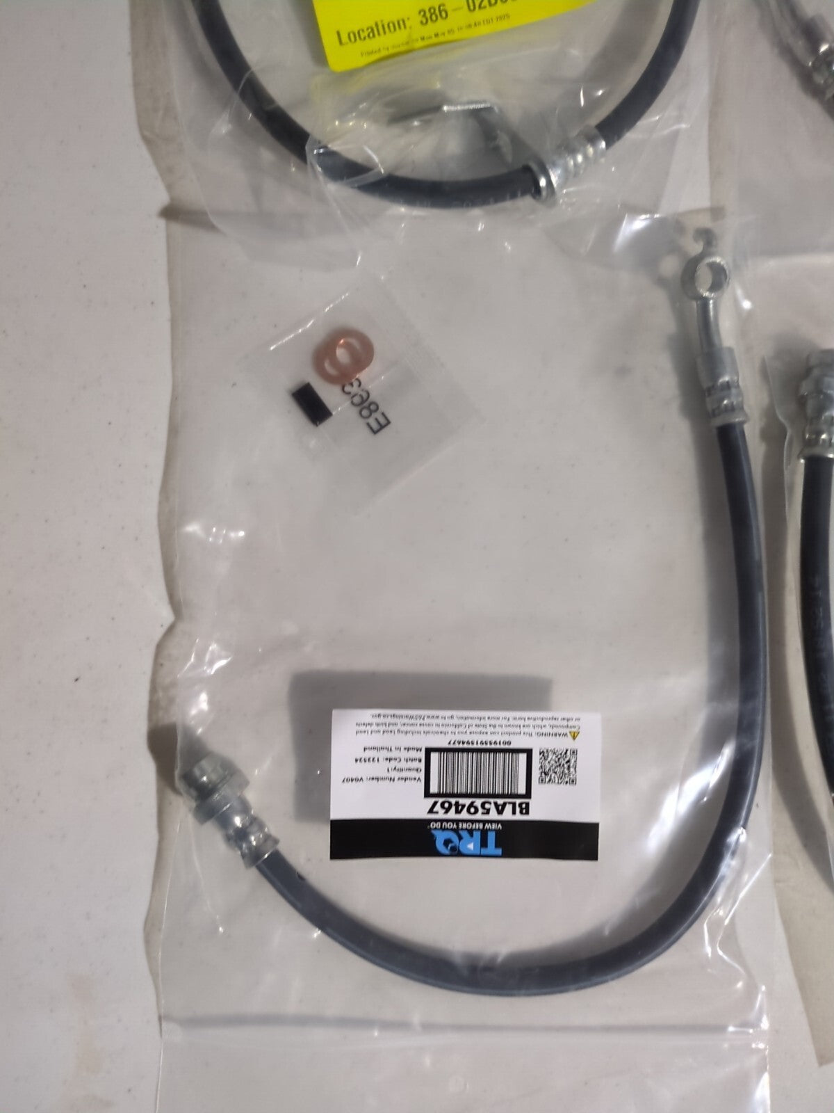 Brake Hose Set Fits 2015-2017 Hyundai Tucson TRQ Brake Hydraulic Hose