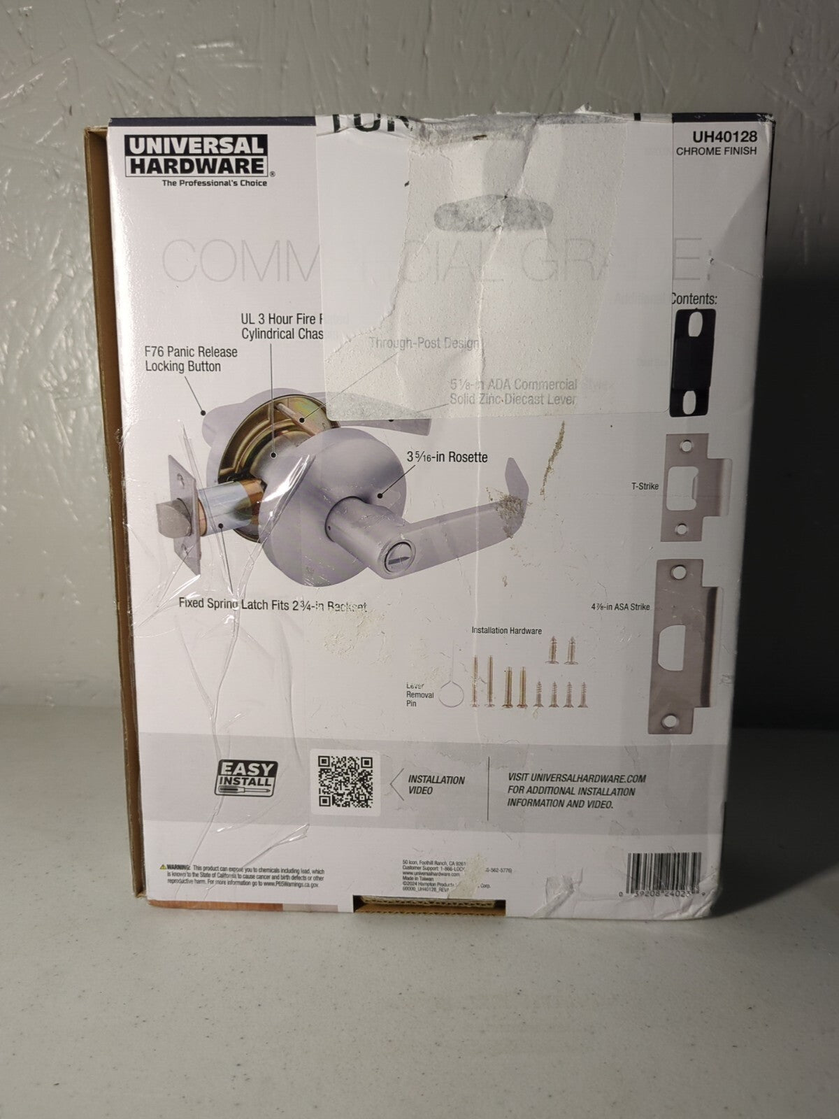 Universal Hardware Heavy Dty Commercial Privacy Door Lever Handle