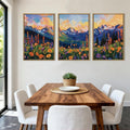 Wildflower Boho Wall Art, Set of 3