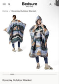 Bedsure Gentle Soft Roverlay Outdoor Blanket/Hoodie/sleeping bag