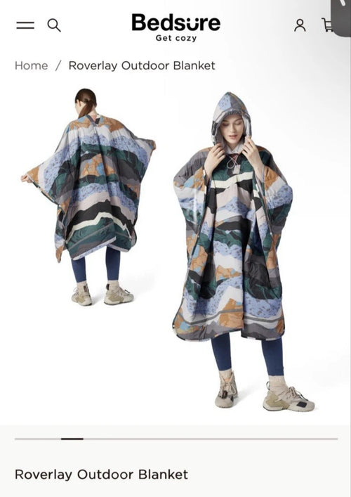 Bedsure Gentle Soft Roverlay Outdoor Blanket/Hoodie/sleeping bag