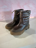 Calvin Klein Women's Relika Ankle Boot Size 7 M Does not apply Brown