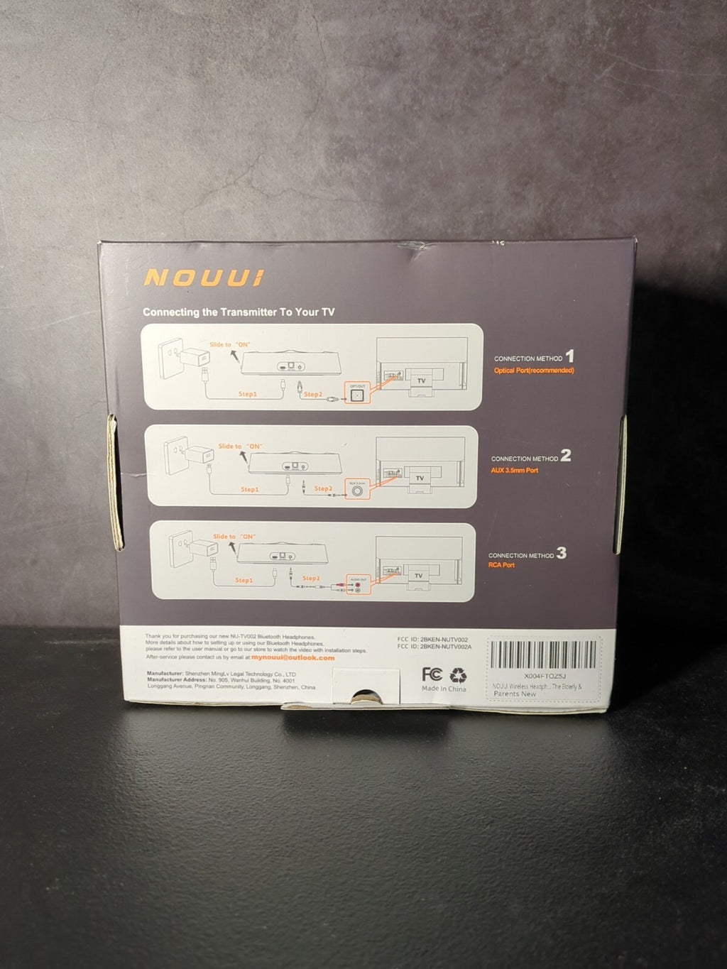 NOUUI Wireless Headphones for TV. Headphones for Seniors w Bluetooth.