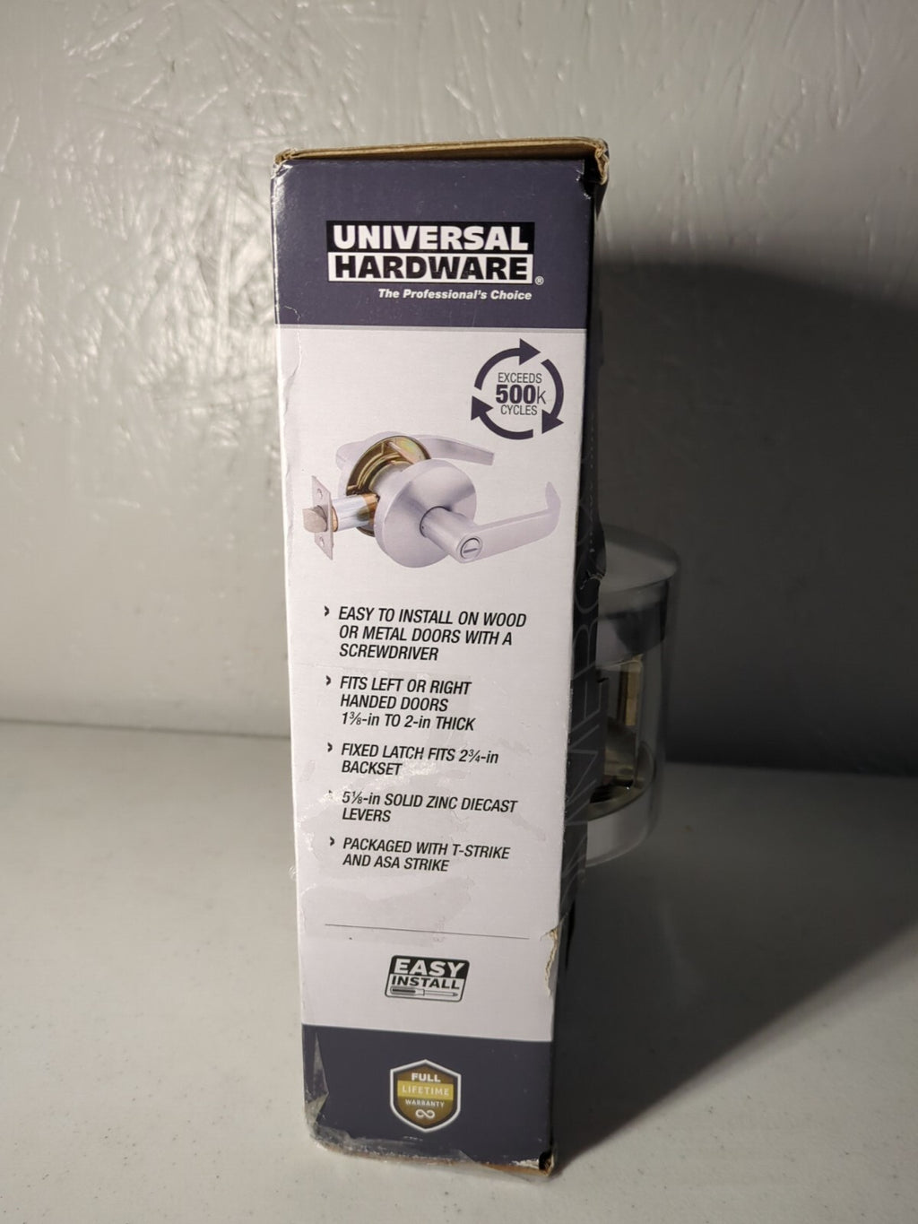 Universal Hardware Heavy Dty Commercial Privacy Door Lever Handle
