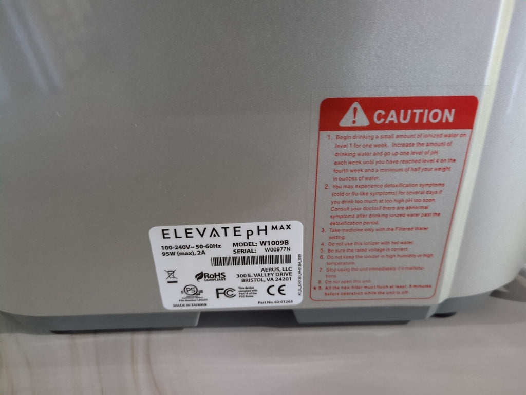 Aerus Elevate PH MAX W1009B Alkaline Water Filter System Under Sink