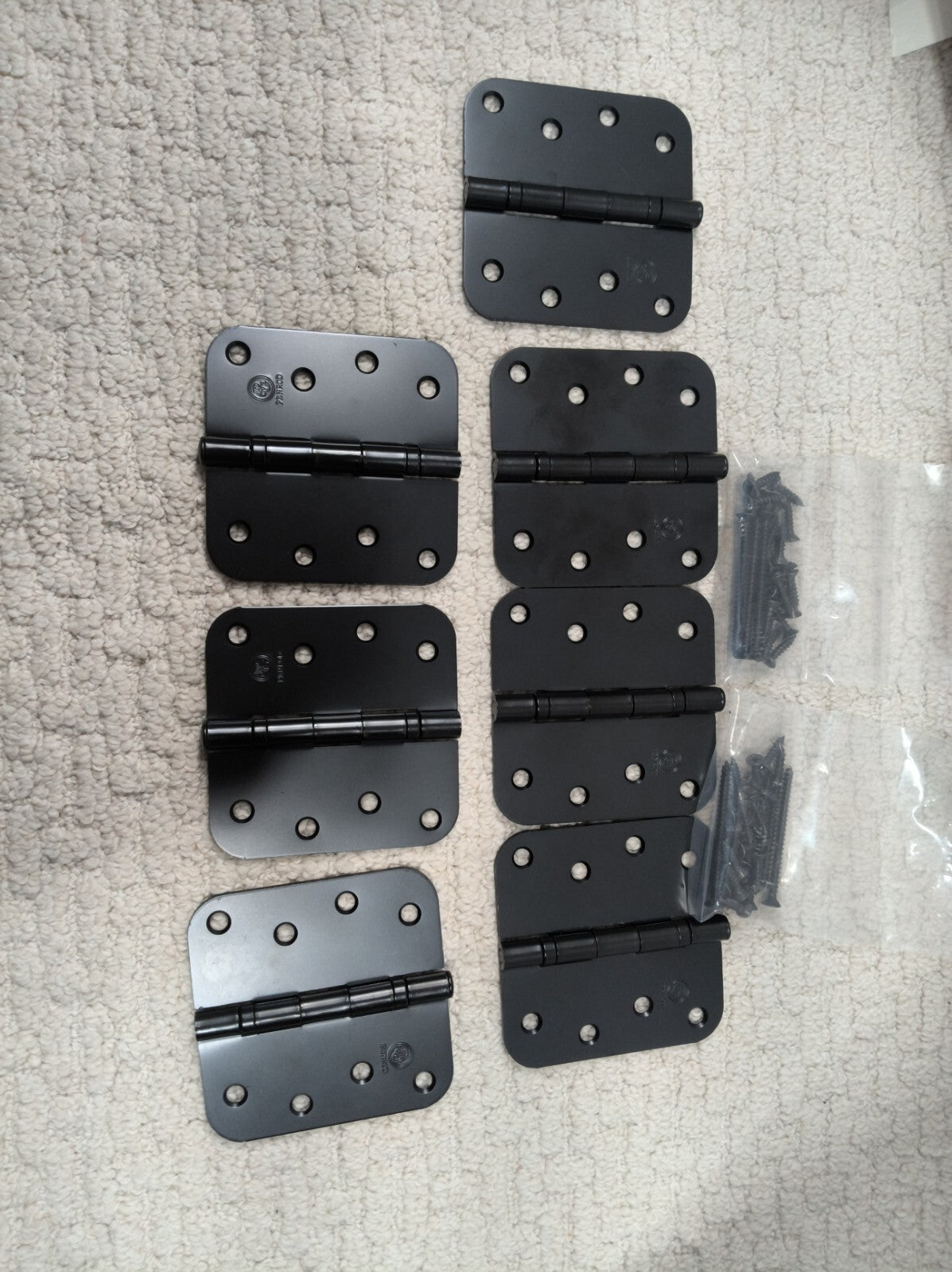 Lot Of 7 Penrod Ball Bearing Hinges 4" - 5/8" Radius