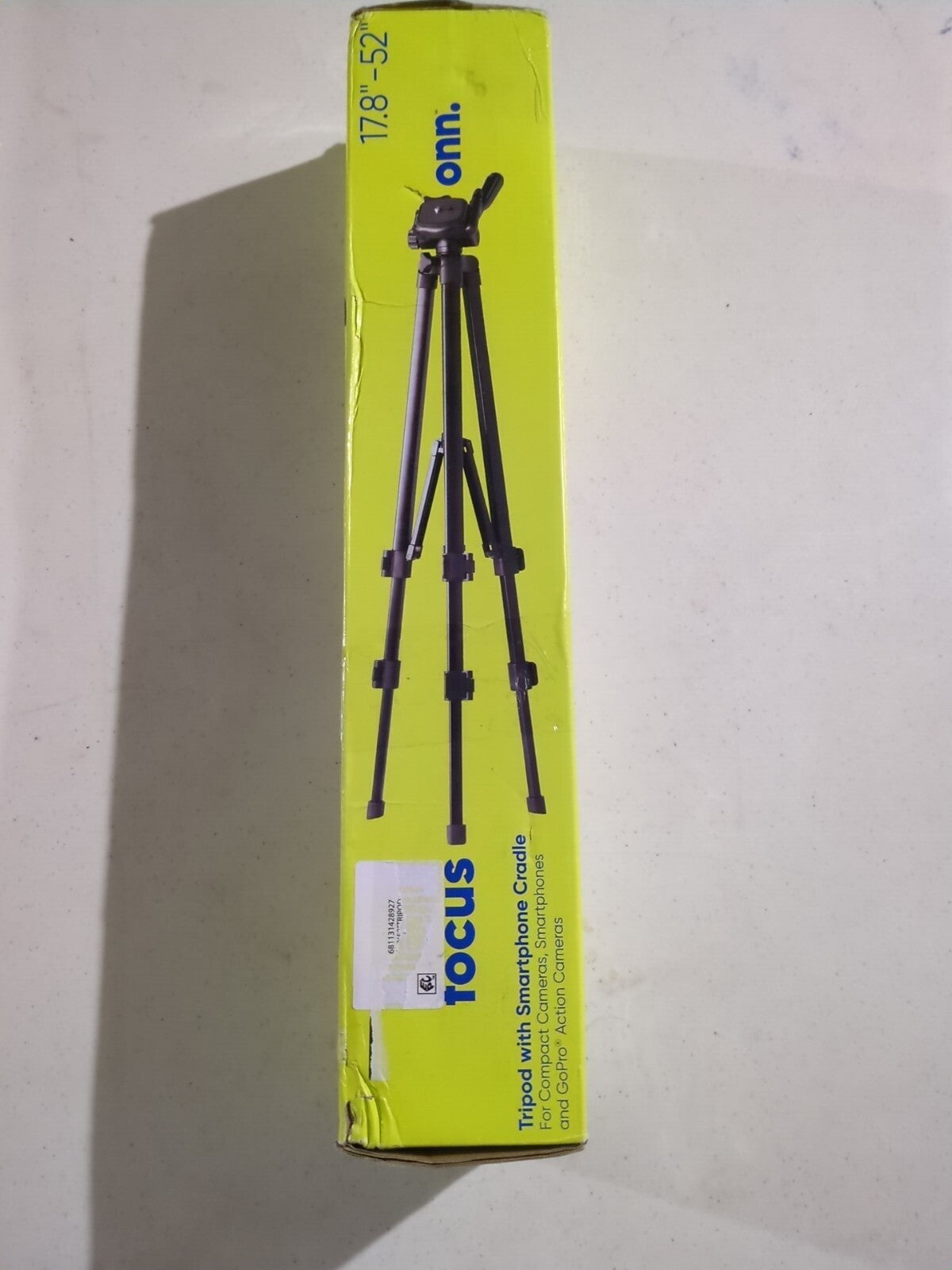 Onn Focus Tripod with Smartphone Cradle 17.8" - 52" GoPro Mount No